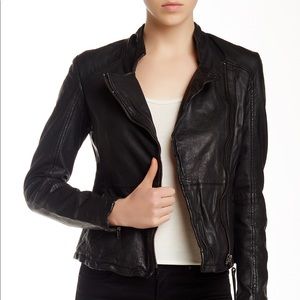 Muubaa Leather Biker Jacker US 4